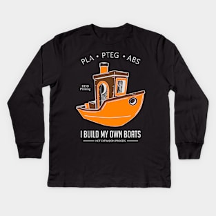 I build my own boats Kids Long Sleeve T-Shirt